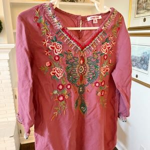 Johnny Was little girl tunic - xs (6-7)